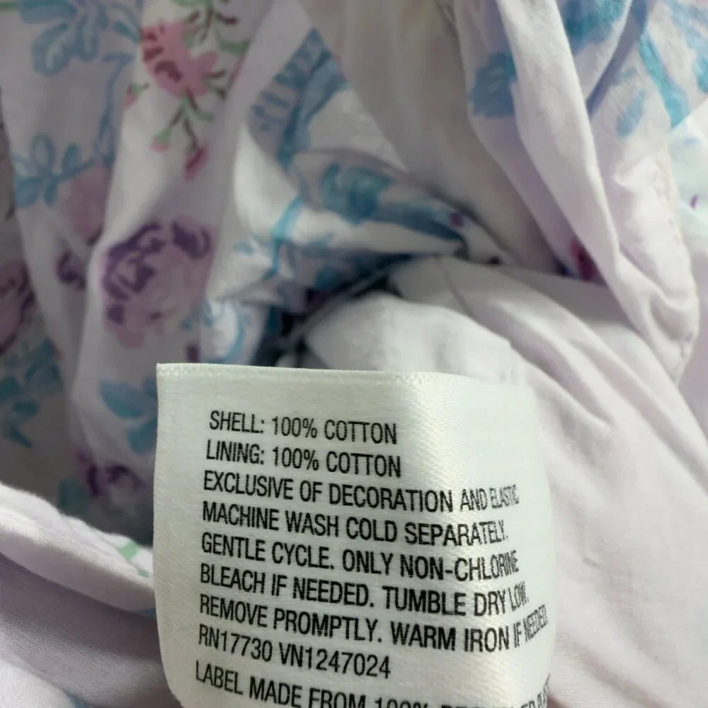 LoveShackFancy x Target LSF Light Purple Lou Mini Sun Dress 100% Cotton L Large - Picture 7 of 16